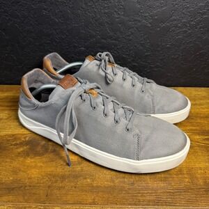 OluKai Lae'ahi Li 10445-1G1G Fog Grey Textile Sneakers Mens Size 12